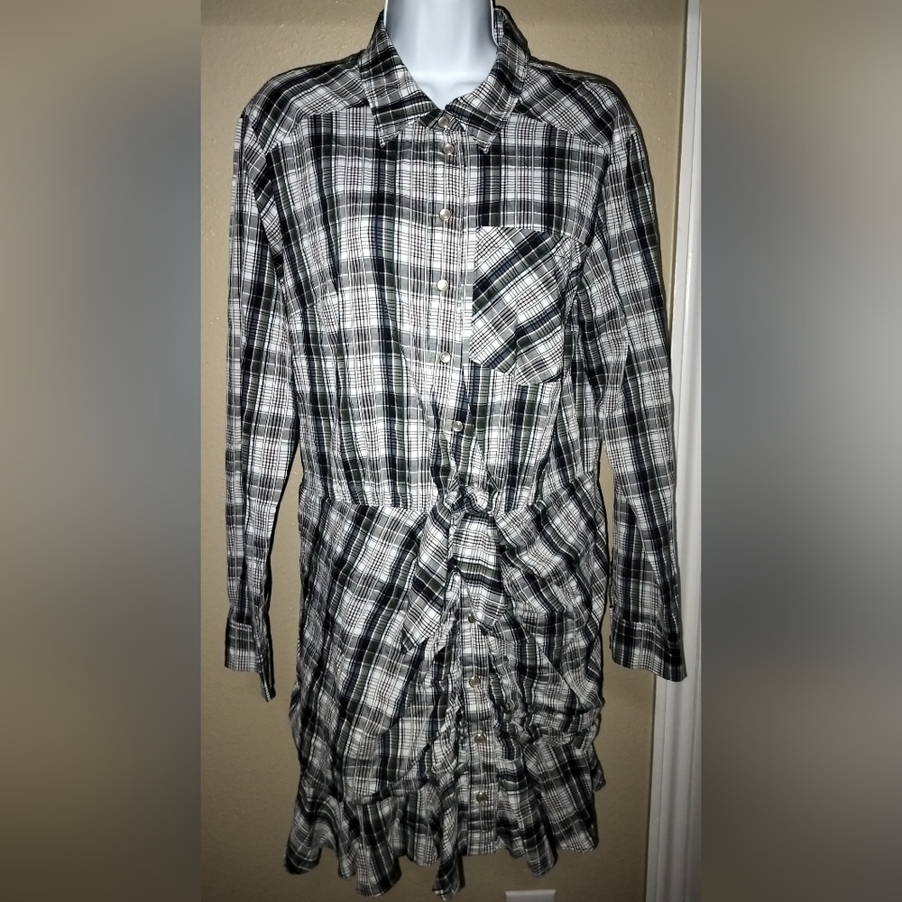 Veronica Beard Valle Plaid Mini-Dress Sz 8 - Picture 4 of 9